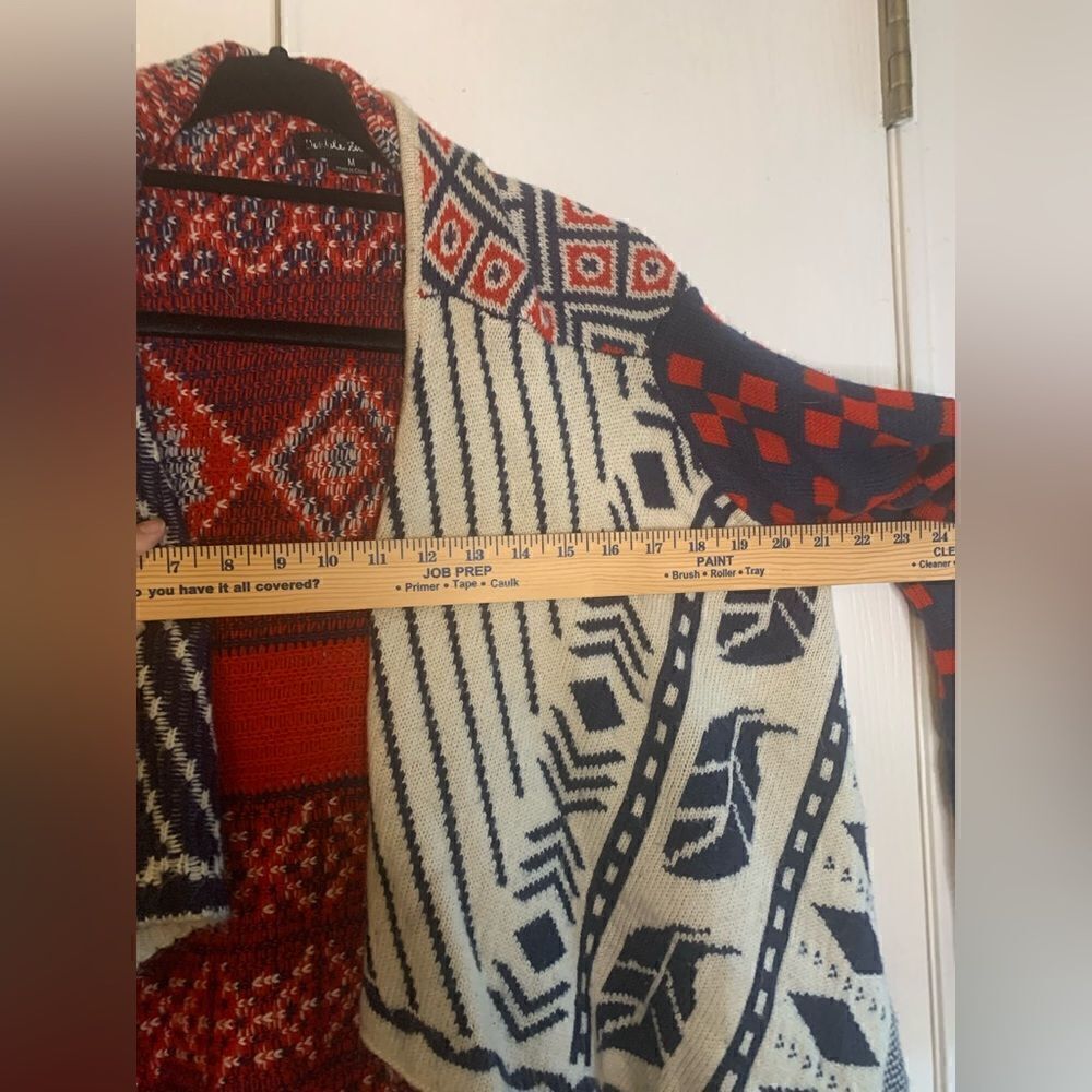 Double Zero Aztec print cardigan size M - Picture 11 of 12